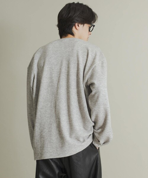 SENSE OF PLACE by URBAN RESEARCH（センスオブプレイスバイアーバンリサーチ）の「ウールタッチジャージカーディガン（カーディガン/ボレロ・メンズ・BLACK/GRAY/MINT・M/L）」の17枚目の写真