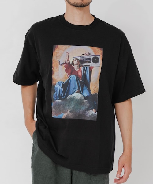 URBAN RESEARCH(アーバンリサーチ)の「I LOVE HIP HOP T-SHIRTS(Tシャツ/カットソー・メンズ・WHITE/BLACK・M/L/XL)」の2枚目の写真