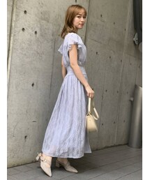 dazzlin | フリルスリーブレースワンピース(ワンピース)