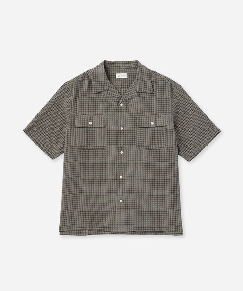 Saturdays NYC(サタデーズ ニューヨークシティ )の「Hester Palaka Shirt(シャツ/ブラウス・レディース・キナリ/オリーブ/ブルー・L/M/S/XL)」の7枚目の写真