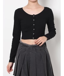 EVRIS | フロントボタンロングスリーブトップス(Tシャツ/カットソー)