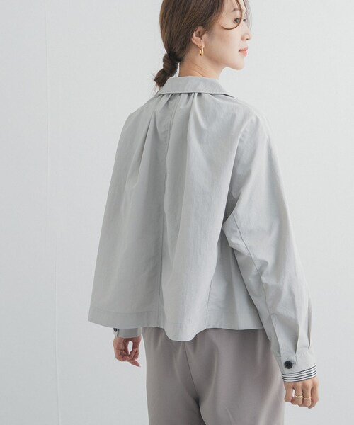 URBAN RESEARCH DOORS（アーバンリサーチドアーズ）の「DANTON　DOLMAN SLEEVE JACKET（テーラードジャケット・レディース・BEIGE/BLUE/GREIGE・36）」の12枚目の写真