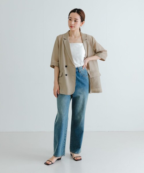 URBAN RESEARCH（アーバンリサーチ）の「『4サイズ展開』new basic　ストレートフィットデニムパンツ（デニムパンツ・レディース・IND.BEIGE/INDIGO・36/38/40/42）」の14枚目の写真