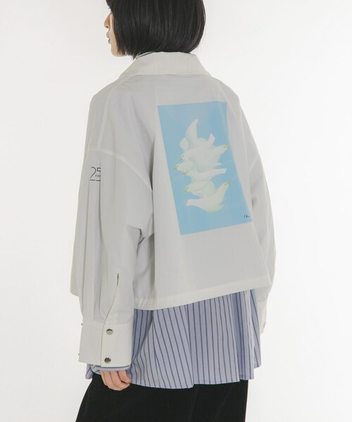 KBF(ケイビーエフ)の「『別注』Lee Izumida×KBF ブルゾン(ブルゾン・レディース・OFF/L.BEIGE/NAVY・One)」の8枚目の写真