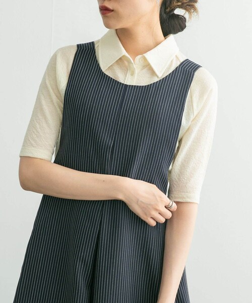 KBF(ケイビーエフ)の「ジャガードポロカーディガン(カーディガン/ボレロ・レディース・CHARCOAL/IVORY/BLUE・one)」の9枚目の写真
