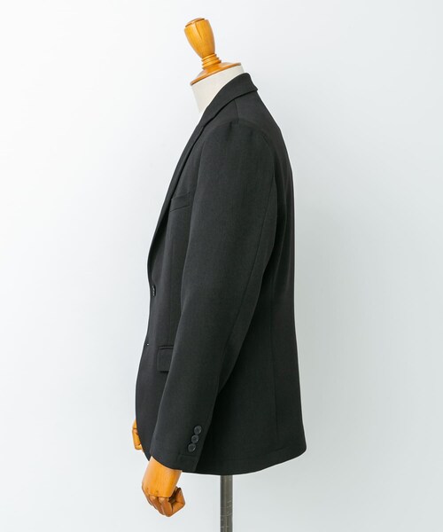 LIFE STYLE TAILOR　ブラッシュドツイルストレッチジャケット