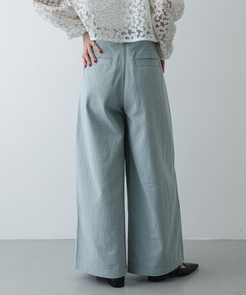 SENSE OF PLACE by URBAN RESEARCH(センスオブプレイスバイアーバンリサーチ)の「デニムライクスラックス(デニムパンツ・レディース・ONE WASH/BLACK/L.INDIGO・S/M)」の15枚目の写真