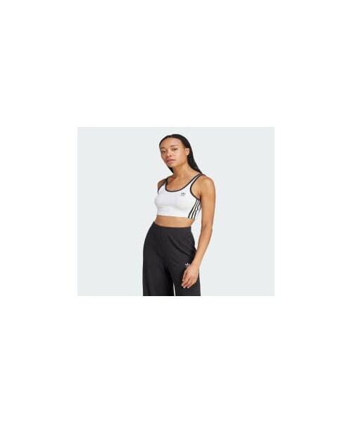 adidas（アディダス）の「アディカラー スリーストライプス ブラトップ（トップス・レディース・ブラック/ホワイト・XS/S/M/L/XL/2XL/3XL/4XL/5XL/J/XS/J/S/J/M/J/L/J/XL/J/2XL/J/3XL）」の15枚目の写真