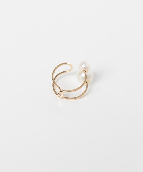 URBAN RESEARCH（アーバンリサーチ）の「ff by decor urban research　ダブルパールイヤカフ（イヤリング・レディース・10KYG・-）」の8枚目の写真