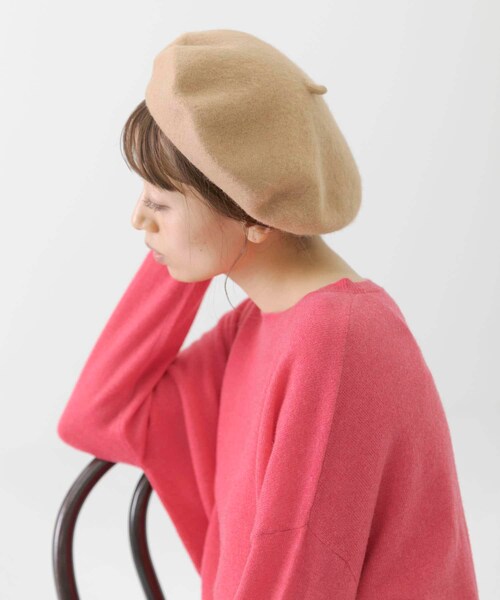 URBAN RESEARCH Sonny Label（アーバンリサーチサニーレーベル）の「ウールベレー帽（ハンチング/ベレー帽・レディース・キャメル/ブラック・one）」の7枚目の写真