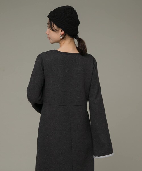 URBAN RESEARCH Sonny Label（アーバンリサーチサニーレーベル）の「リラクシースウェットドレスワンピース（ワンピース・レディース・チャコール/グレー/ブラウン・FREE）」の9枚目の写真