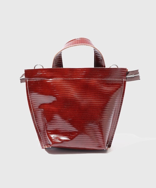 ADAM ET ROPE'(アダムエロペ)の「【CAMIEL FORTGENS/カミエル フォートヘンス】LEATHER MINI SHOPPER(ショルダーバッグ・メンズ・ダークブラウン・F)」の4枚目の写真