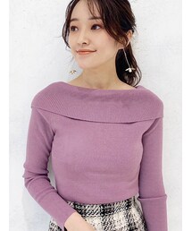 MERCURYDUO | セーラーカラーオフショル2WAYニット(ニット/セーター)