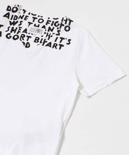 URBAN RESEARCH（アーバンリサーチ）の「MM6　M20108 T-SHIRTS（Tシャツ/カットソー・レディース・100WHITE・M）」の4枚目の写真