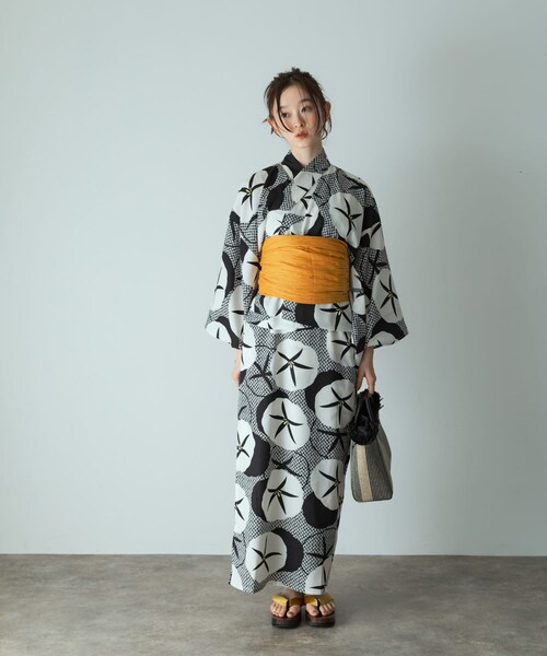 SENSE OF PLACE by URBAN RESEARCH（センスオブプレイスバイアーバンリサーチ）の「浴衣3点セットワンピ(変織紅梅)（その他・レディース・葡萄/朝顔A/朝顔B/向日葵・one/One）」の11枚目の写真