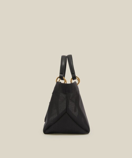 ROPE'(ロペ)の「チュールメッシュ2WAYミニバッグ(ハンドバッグ・レディース・ブラック/オリーブ・F)」の8枚目の写真