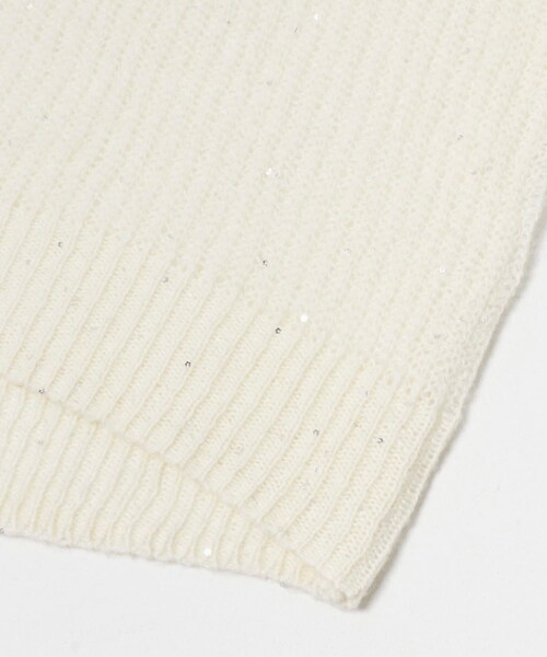 URBAN RESEARCH ROSSO（アーバンリサーチロッソ）の「モヘア混スパンコールシアーニット（ニット/セーター・レディース・OFF WHITE/MINT・Free）」の16枚目の写真