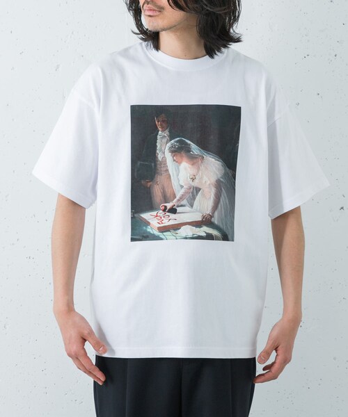 URBAN RESEARCH(アーバンリサーチ)の「THE WEDDING LADY T-SHIRTS(Tシャツ/カットソー・メンズ・WHITE/BLACK・M/L/XL/XXL)」の5枚目の写真