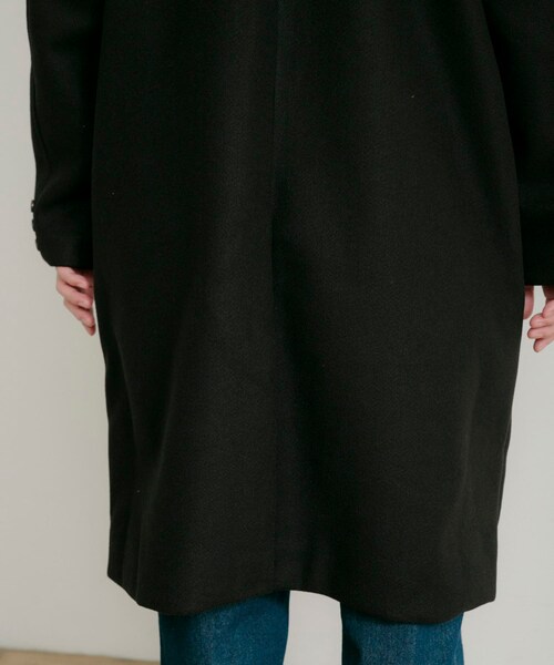 ITEMS URBANRESEARCH（アイテムズ アーバンリサーチ）の「ウールライクメルトン チェスターコート（チェスターコート・メンズ・MOC/BLK/KHK・M/L）」の12枚目の写真