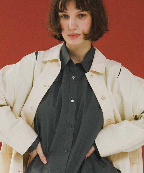 LAATO（ラート）の「slit coveralls（カバーオール・レディース・クリーム/インク・Free）」の7枚目の写真