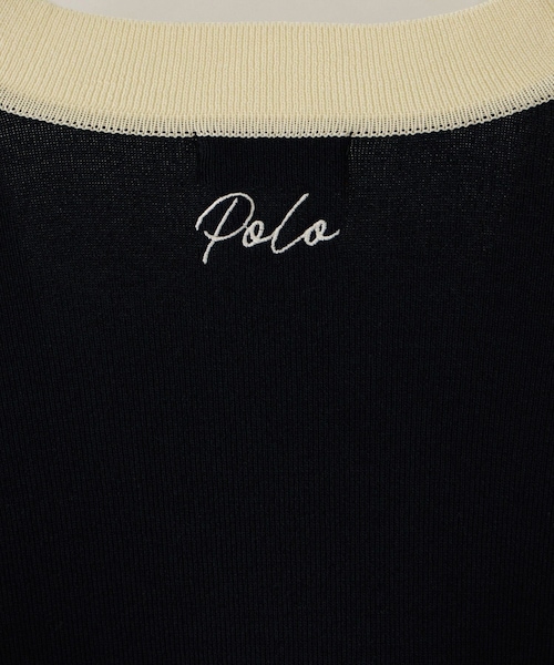 VIS(ビス)の「【POLO BCS】VIS別注バイカラーVネックニットカーディガン(カーディガン/ボレロ・レディース・ネイビー/ワイン・F)」の12枚目の写真