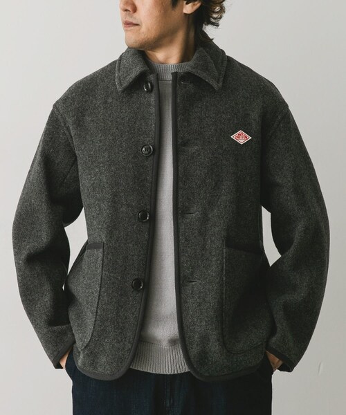 URBAN RESEARCH DOORS（アーバンリサーチドアーズ）の「DANTON　COVERALLS JACKET（カバーオール・メンズ・H.BEIGE/NAVY/M.GREY/BLACK・38/40/42）」の2枚目の写真