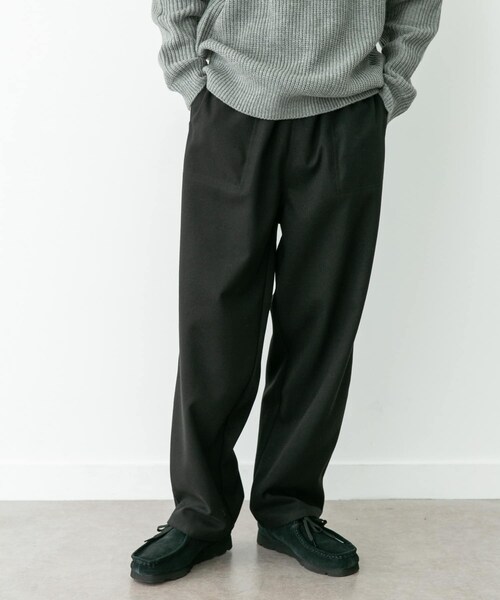 URBAN RESEARCH Sonny Label（アーバンリサーチサニーレーベル）の「裏起毛ユーティリティイージーパンツ（その他パンツ・メンズ・ブラック/チャコール/ブラウン/チャコール2・M/L）」の5枚目の写真