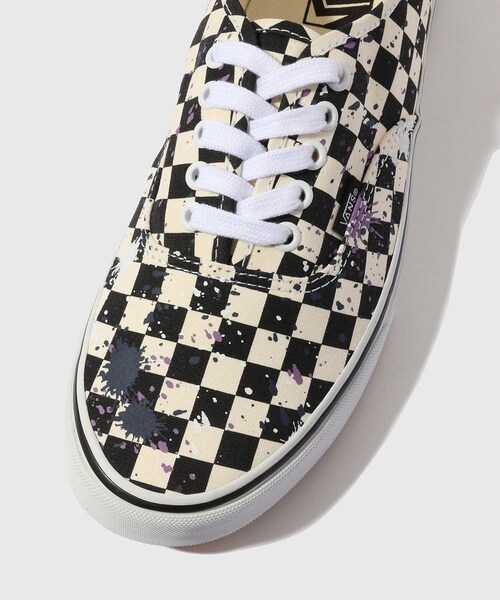 ADAM ET ROPE'(アダムエロペ)の「【VANS/バンズ】Authentic Checker SPLATTER(スニーカー・メンズ・ホワイト系・26.0/27.0/28.0)」の9枚目の写真