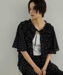 ADAM ET ROPE' | 【WEB先行販売】【crinkle crinkle crinkle】別注ドットコットンブラウス(シャツ/ブラウス)