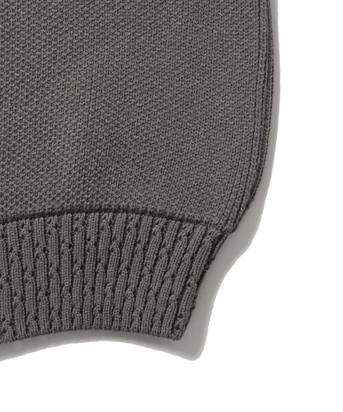 ADAM ET ROPE'(アダムエロペ)の「【KYOU/キョウ】WOOD Bulky Yarn Military Cardigan(カーディガン/ボレロ・メンズ・グレー・2)」の7枚目の写真