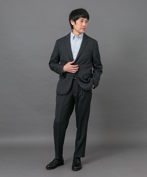 URBAN RESEARCH DOORS(アーバンリサーチドアーズ)の「LIFE STYLE TAILOR ブラッシュドツイルストレッチパンツ(スラックス・メンズ・BLACK/BRN KHAKI/GRAY・S/M/L/XL)」の22枚目の写真