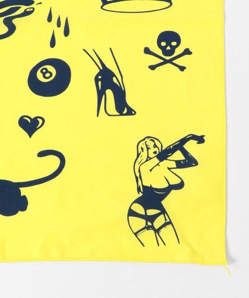 URBAN RESEARCH(アーバンリサーチ)の「Original Rose Bandana(バンダナ/スカーフ・メンズ・YELLOW/NAVY・FREE)」の7枚目の写真
