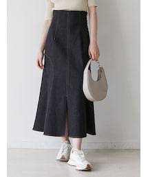 LAGUNAMOON | カーブパネルマーメイドデニムスカート(デニムスカート)