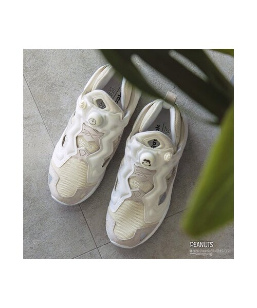 【試着のみ】Reebok × PEANUTS INSTAPUMP FURY 95 Reebok（リーボック）の「ピーナッツ インスタポンプフューリー