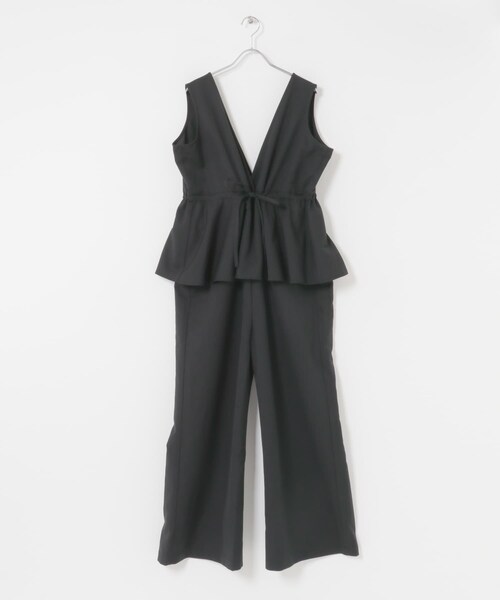 URBAN RESEARCH Sonny Label（アーバンリサーチサニーレーベル）の「ペプラムオールインワン（つなぎ/オールインワン・レディース・ブラック/グレー・36/38）」の11枚目の写真
