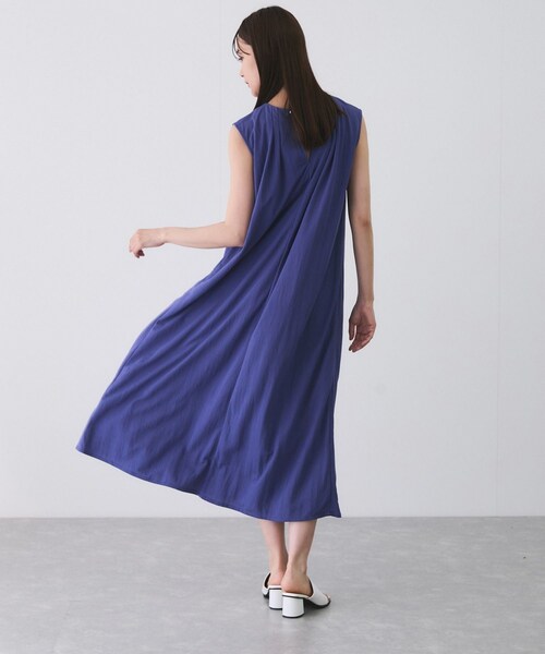 Jayro（ジャイロ）の「リネンライクカノコワンピース（ワンピース・レディース・ブラック/カーキ/ブルー系・M）」の15枚目の写真