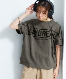 nissen | 【選べる柄】吸汗速乾オーバーサイズプリントドルマンスリーブTシャツ(Tシャツ/カットソー)