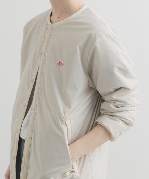 URBAN RESEARCH DOORS(アーバンリサーチドアーズ)の「DANTON INSULATIONCOLLARLESS JACKET(その他アウター・レディース・IVORY/PINK/BLACK・M)」の6枚目の写真