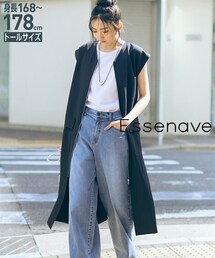 nissen | 高身長　ジレワンピース（トールサイズ）Essenave(ワンピース)