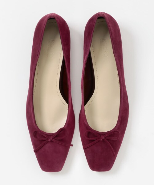 URBAN RESEARCH ROSSO（アーバンリサーチロッソ）の「シープスエードバレエシューズ（バレエシューズ・レディース・charcoal/bordeaux・36/37/38）」の12枚目の写真