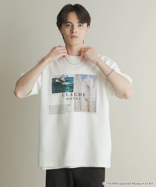 SENSE OF PLACE by URBAN RESEARCH（センスオブプレイスバイアーバンリサーチ）の「『別注』THE MET×SENSE OF PLACE　SHORT-SLEEVE T-SHIRTS B（Tシャツ/カットソー・メンズ・WHITE/BLACK/L.PURPLE・M/L）」の5枚目の写真