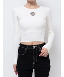 GYDA | Symmetry GYDA MOLDクルーネックニットトップス(ニット/セーター)