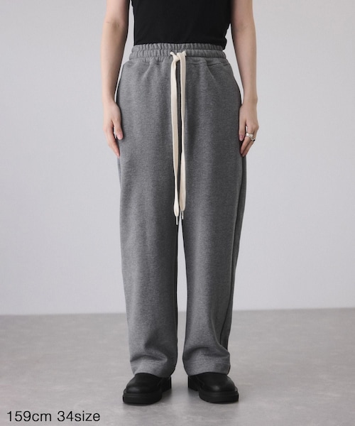ADAM ET ROPE'(アダムエロペ)の「【WEB限定】ワイドスウェットパンツ(その他パンツ・レディース・チャコール/キナリ系・34/36/38)」の18枚目の写真
