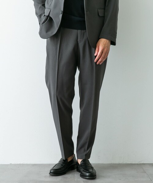 URBAN RESEARCH DOORS（アーバンリサーチドアーズ）の「『イージーケア』LIFE STYLE TAILOR　メランジトロストレッチパンツ（スラックス・メンズ・NAVY/GRAY/KHAKI・S/M/L/XL）」の17枚目の写真