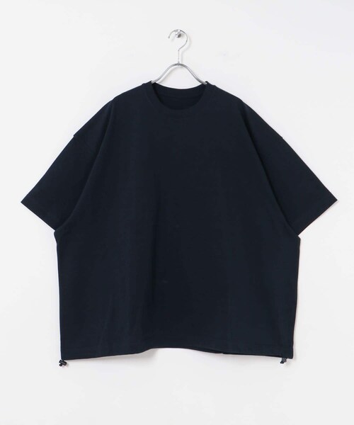 URBAN RESEARCH（アーバンリサーチ）の「dDdDdDd　BIG DRAWSTRING SHORT-SLEEVE T-SHIRTS（Tシャツ/カットソー・メンズ・WHITE/BLACK/NAVY/M.GRAY・S/M/L/XL/XXL）」の4枚目の写真