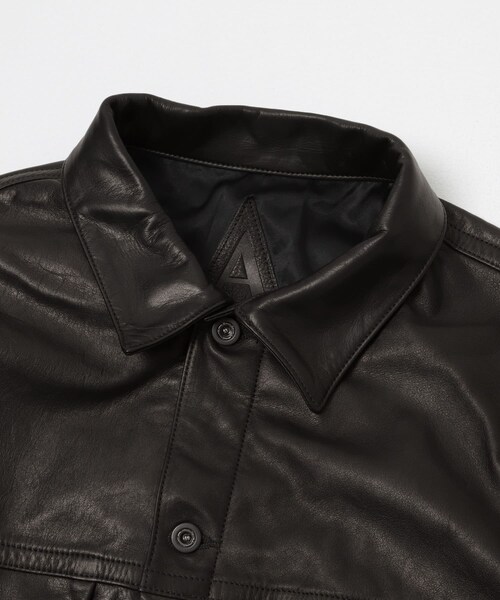 URBAN RESEARCH(アーバンリサーチ)の「A LEATHER TRUCKER JACKET(その他アウター・メンズ・BLACK LUXE・M/L)」の9枚目の写真
