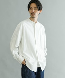 『UR TECH』バンドカラーシャツ