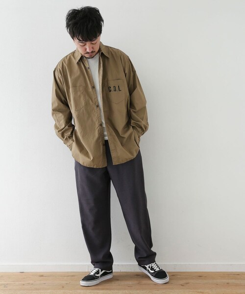 URBAN RESEARCH Sonny Label（アーバンリサーチサニーレーベル）の「CAL O LINE　UTILITY SHIRTS（ミリタリージャケット・メンズ・KHAKI/OLIVE DRAB・M/L）」の5枚目の写真