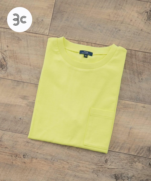 ITEMS URBANRESEARCH（アイテムズ アーバンリサーチ）の「USAコットン ムジポケットTシャツ（Tシャツ/カットソー・メンズ・BLU/OFF/BLK/GRN/YEL・M/L）」の5枚目の写真