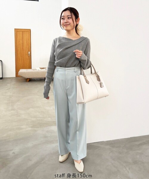 VIS(ビス)の「【COHINA×VIS】チャーム付き2WAYトートバッグ/A4対応・軽量(トートバッグ・レディース・ブラック/キナリ/ベージュ・F)」の17枚目の写真